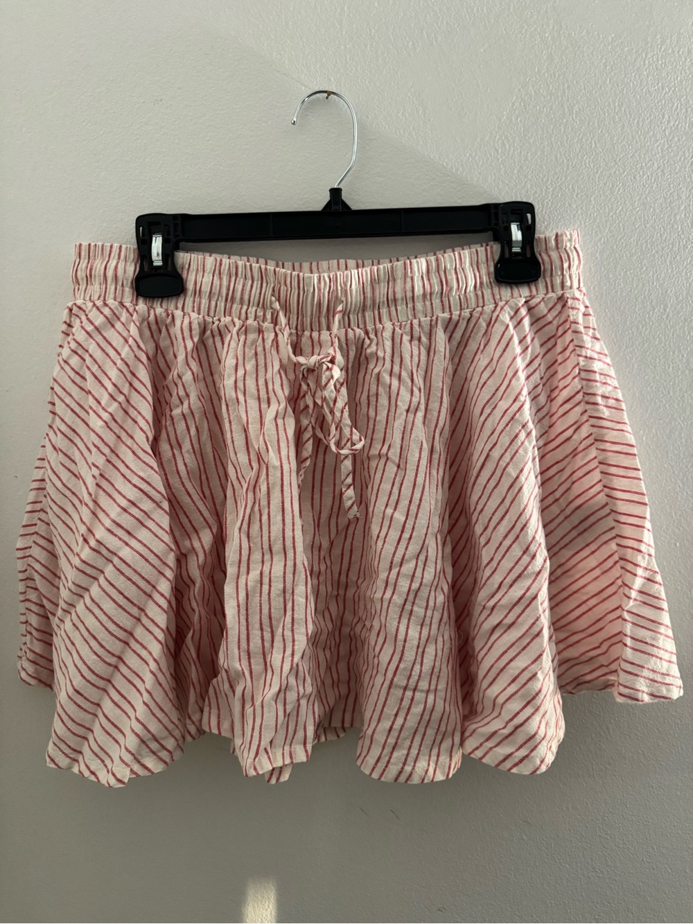 Cotton On Red and White Striped Skirt